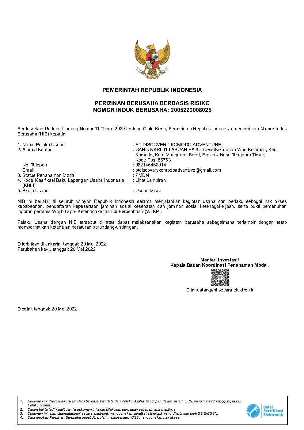 Discovery Legality