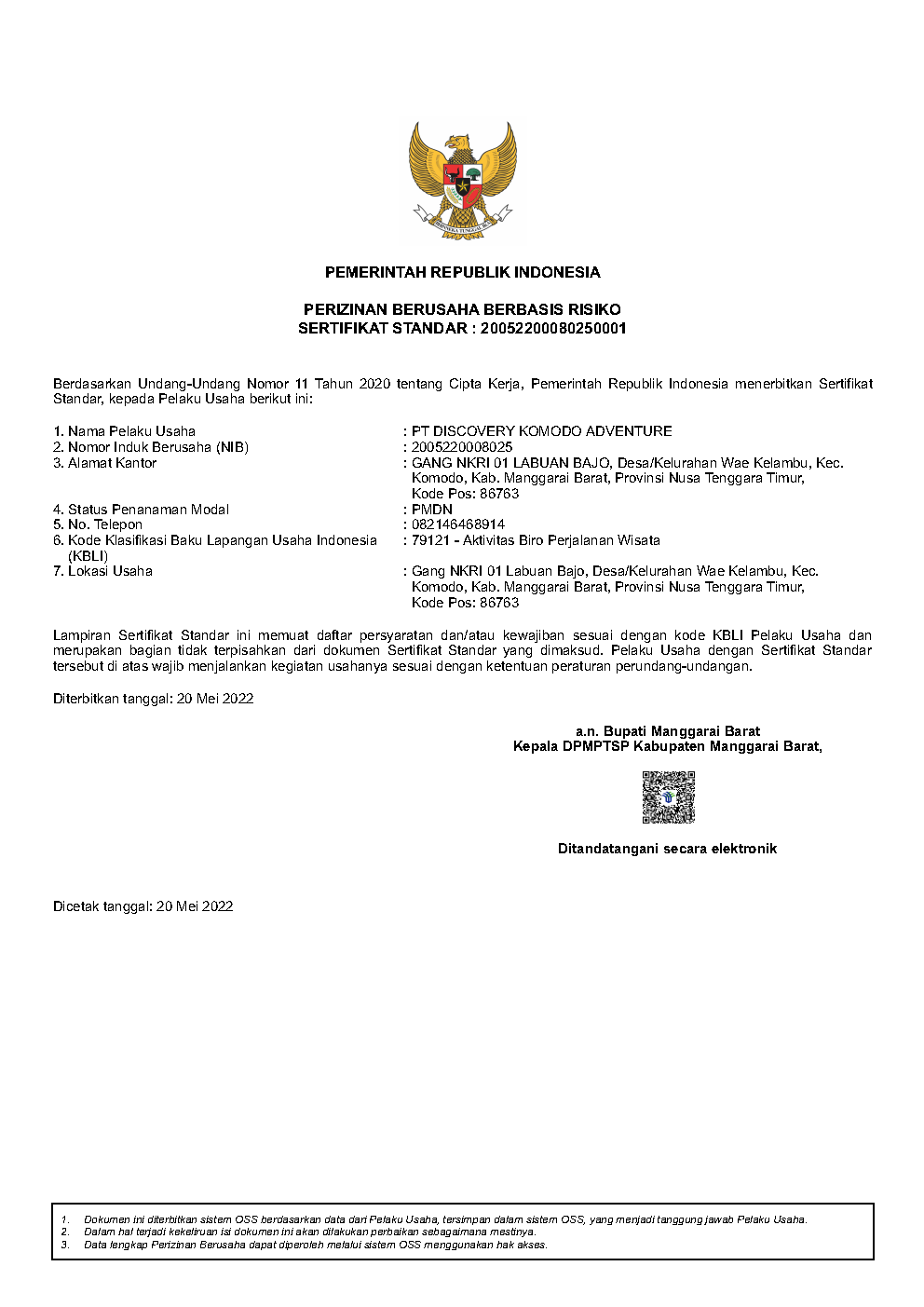 Discovery Legality