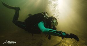 Cave diving